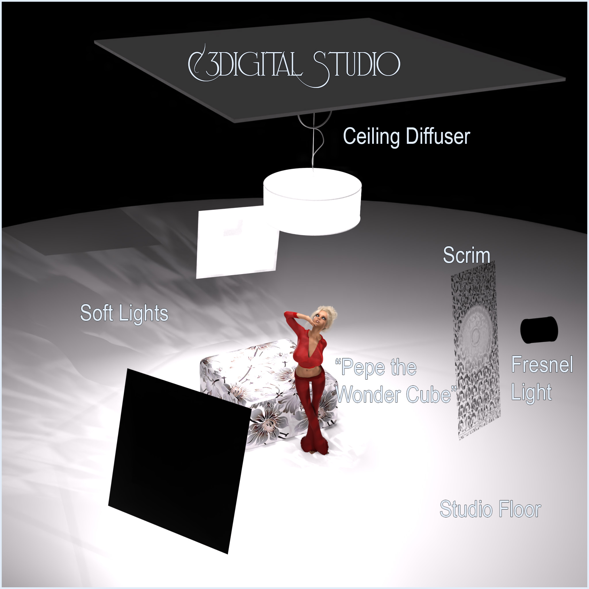 C3Digital Studio Lighting for Daz Studio