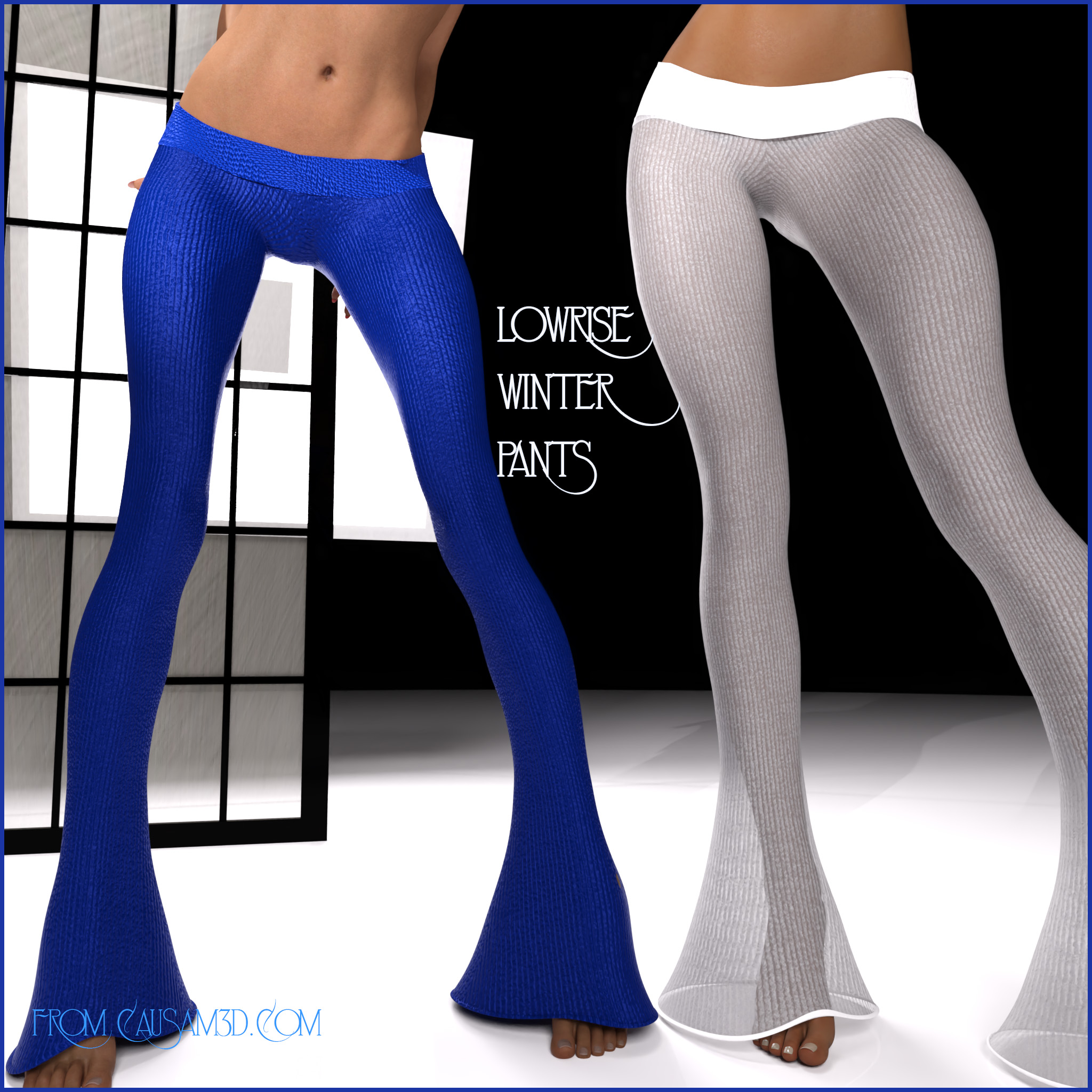 Lowrise Winter Pants for Daz Studio Genesis 8 Female